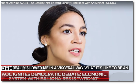 AOC the centrist says that a socioeconomic system that permits billionaires to exist amid such economic hardship is immoral and wrong (30 Jan 2019)