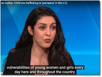 Child sex trafficking expert Yasmin Vafa of Rights4Girls says the Epstein case is no outlier. Rather child sex trafficking is pervasive here in the U.S. where powerful men exploit vulnerable girls every day. (9 July 2019)