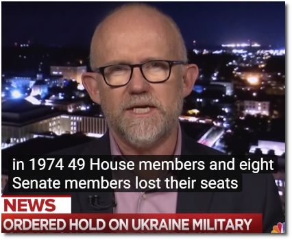 Republican strategist Rick Wilson says that in 1974, 49 House members and 8 senators lost their seats by clinging to Richard Nixon (23 Sept 2019)