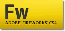 Adobe Fireworks CS4 logo encoded with PNG-8 + alpha transparency