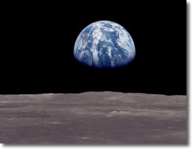 Earth viewed from the Moon