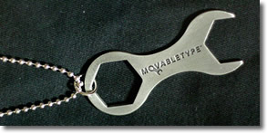 Movable Type Wrench on Black Background